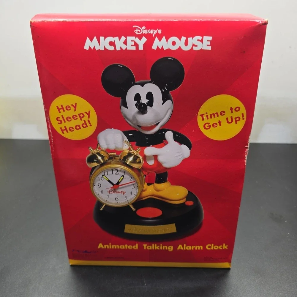 Disney Mickey Mouse Animated Talking Alarm Clock